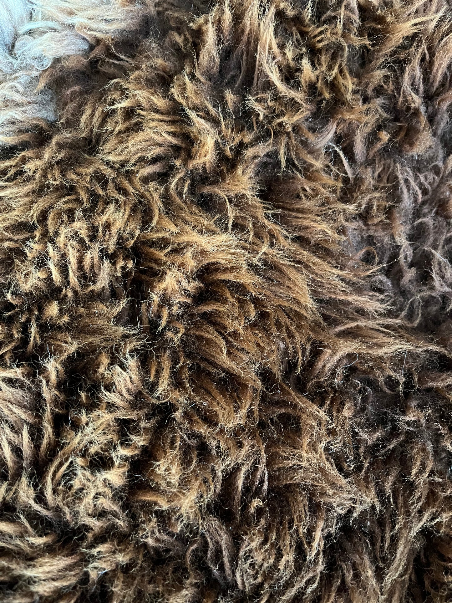 Brown and Beautiful Sheepskin Rug