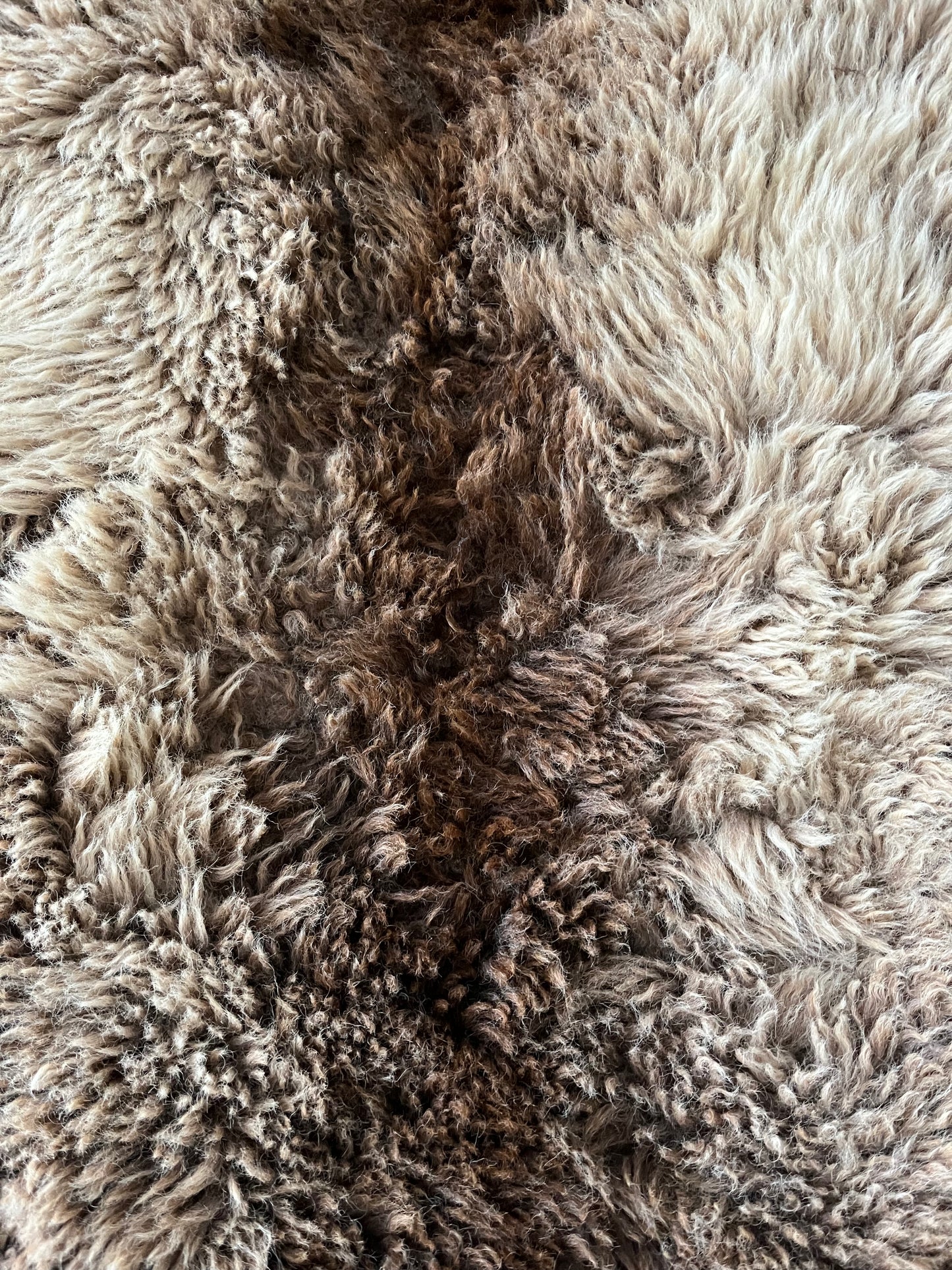Brown and Beautiful Sheepskin Rug