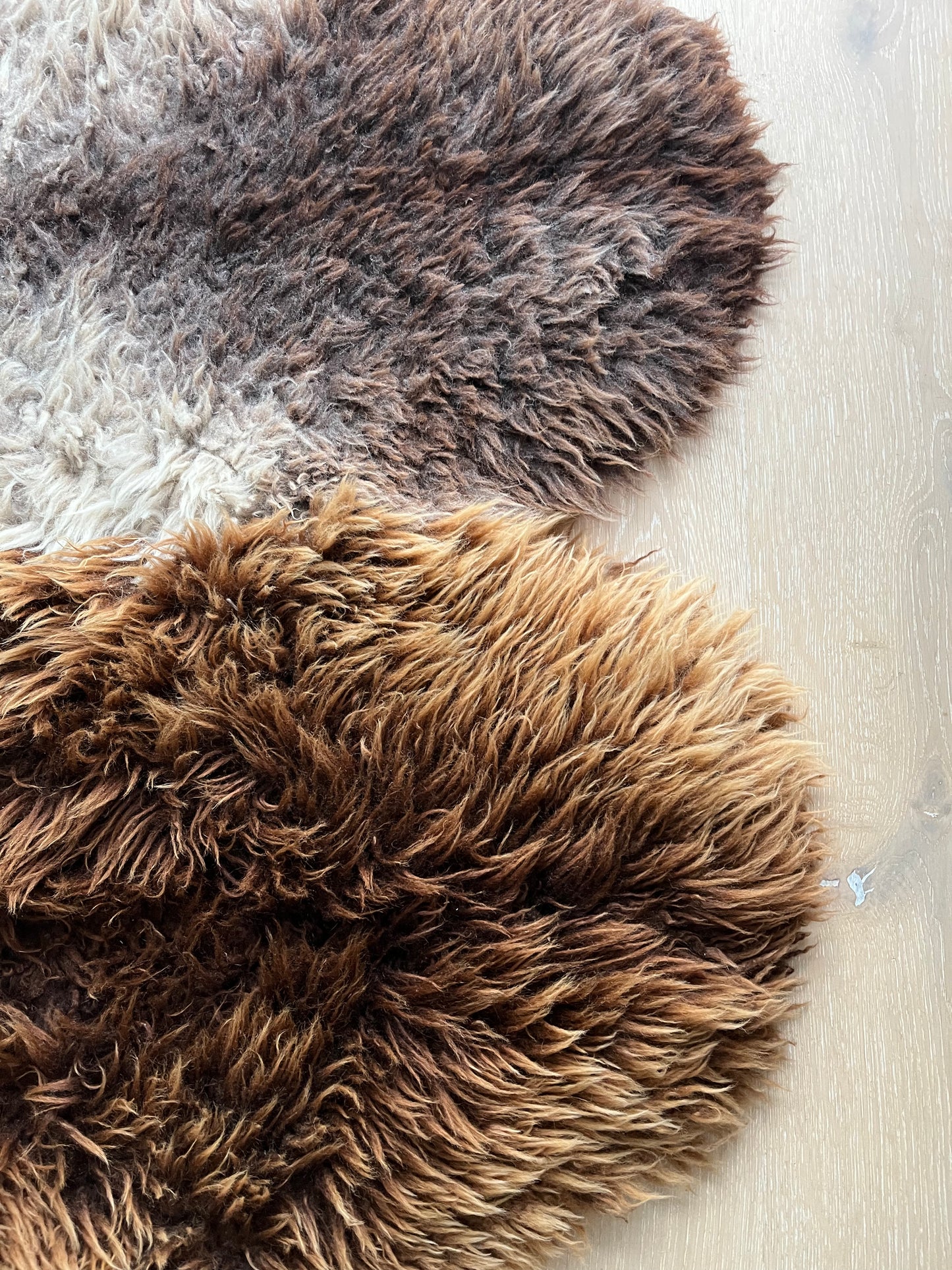 Brown and Beautiful Sheepskin Rug