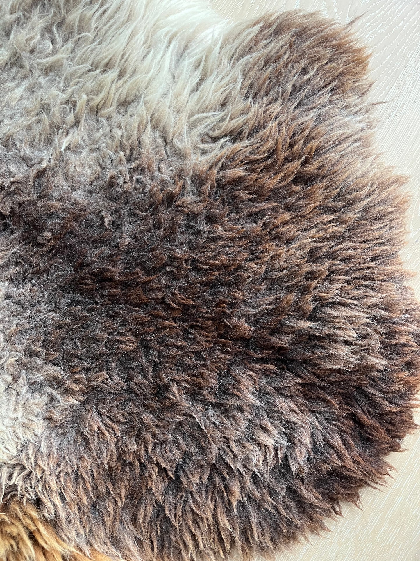 Brown and Beautiful Sheepskin Rug