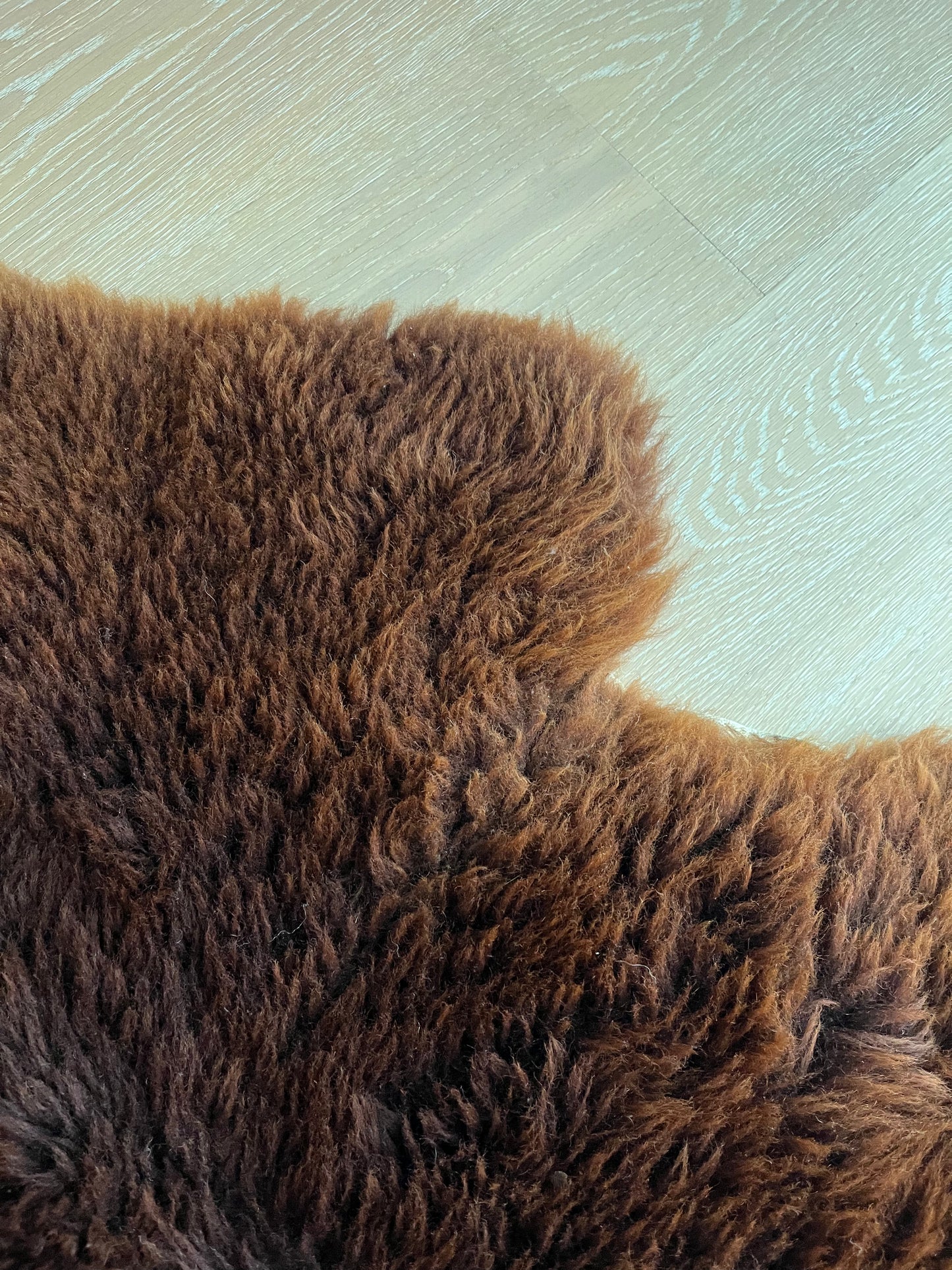 Brown and Beautiful Sheepskin Rug