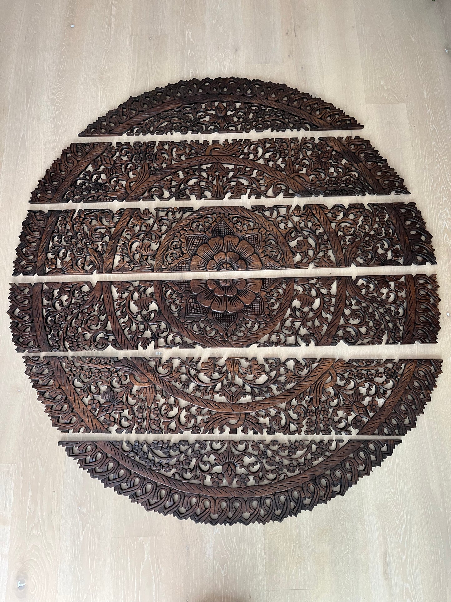 Beautiful Large Carved Wooden Wall Decor