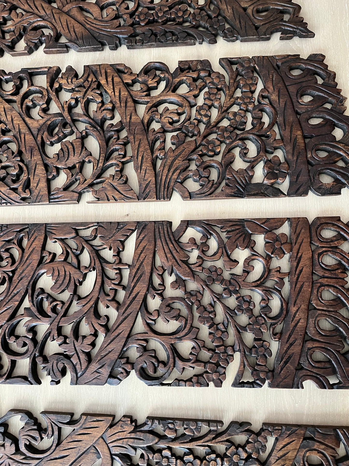 Beautiful Large Carved Wooden Wall Decor