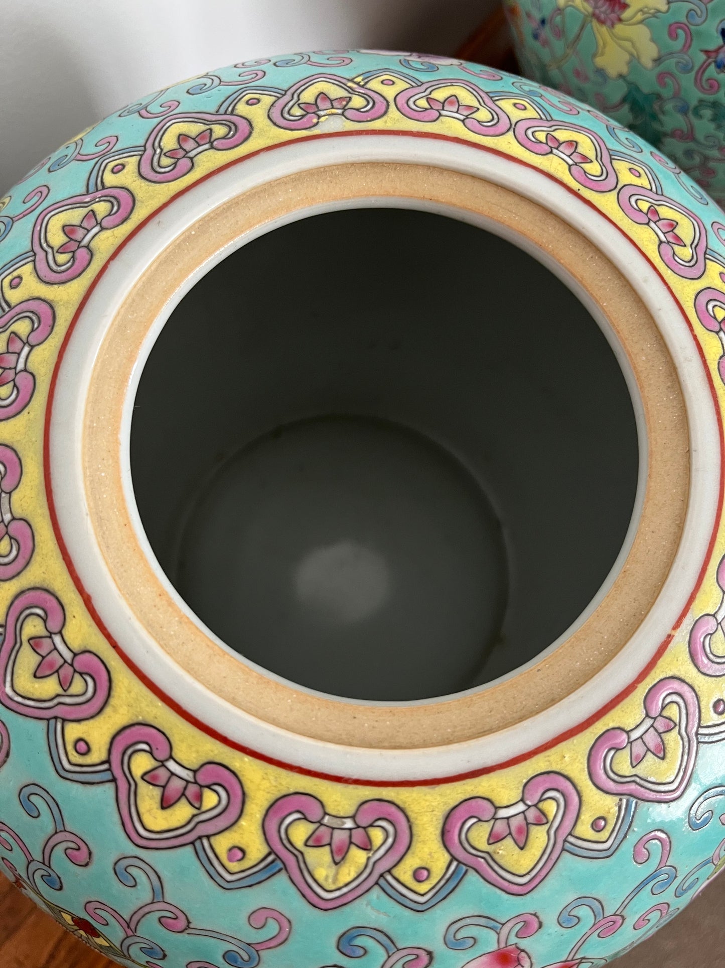 Pretty Pair of Peranakan Ginger Jars