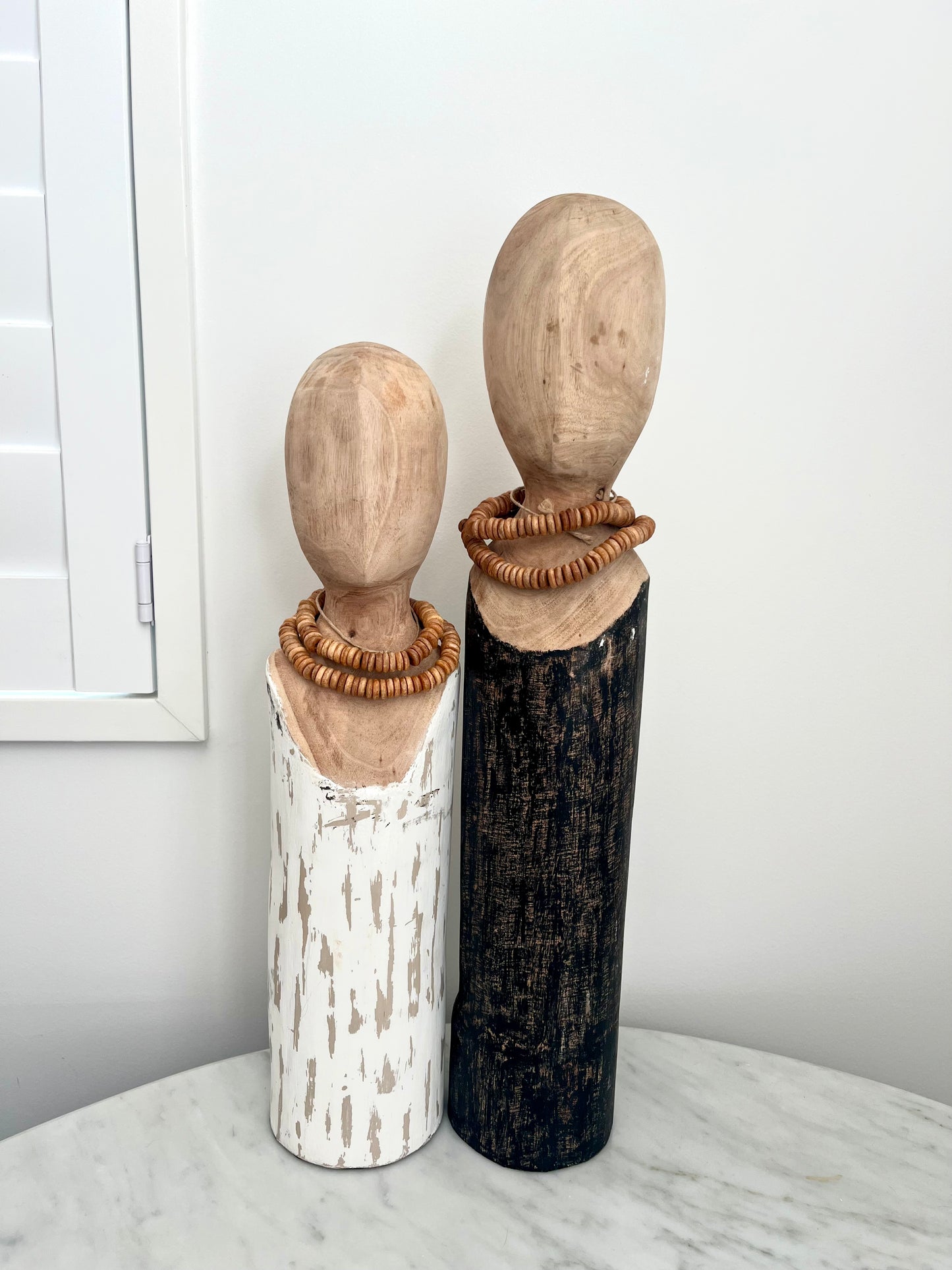 Pair of Le Forge Log Busts