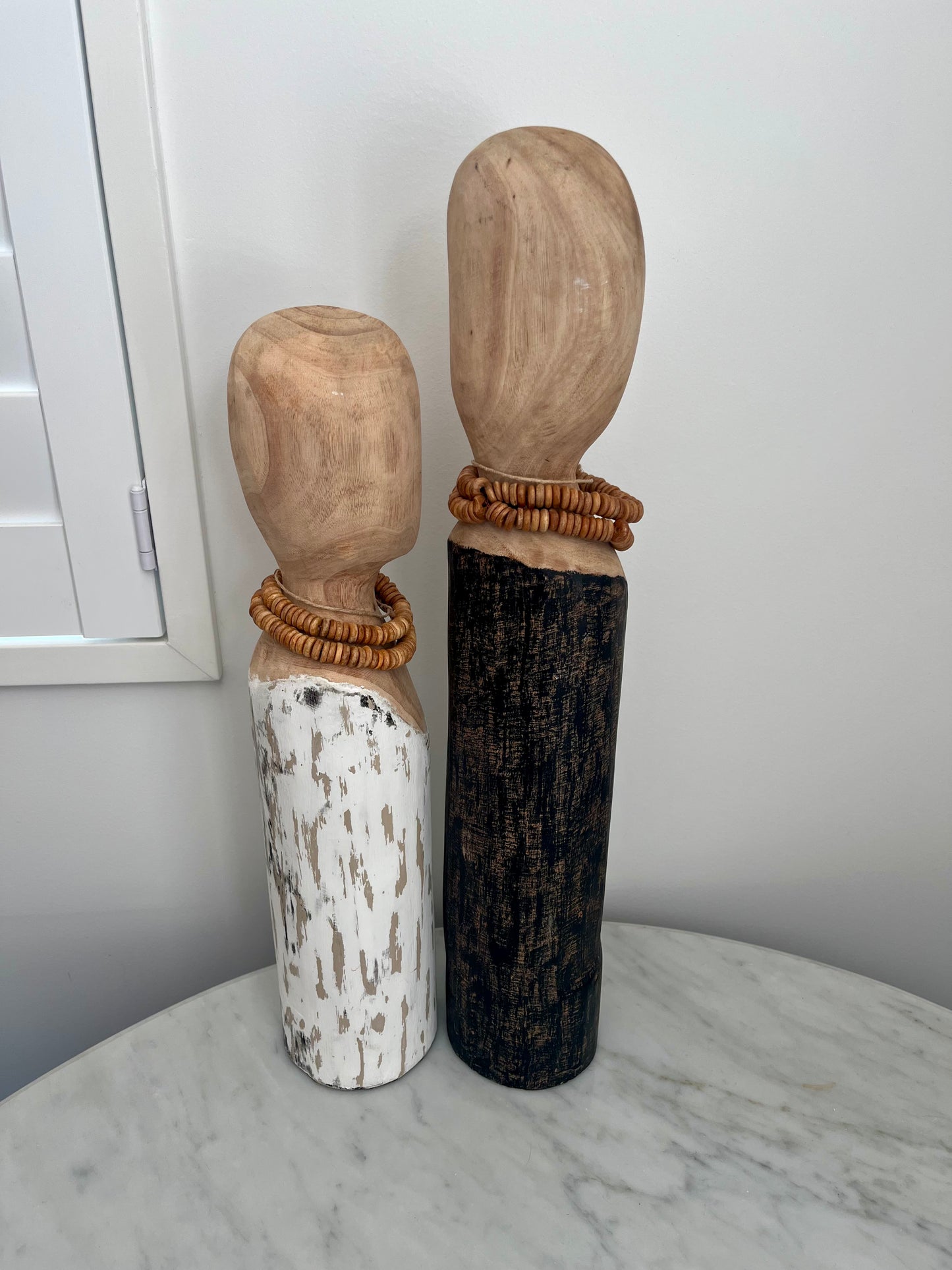 Pair of Le Forge Log Busts