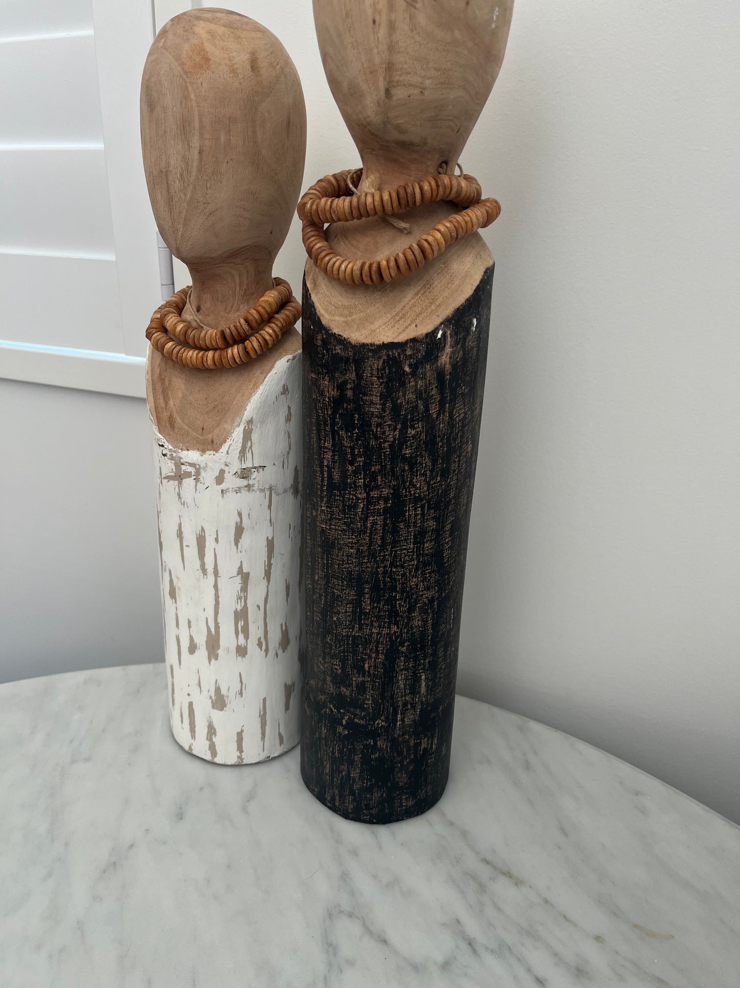 Pair of Le Forge Log Busts