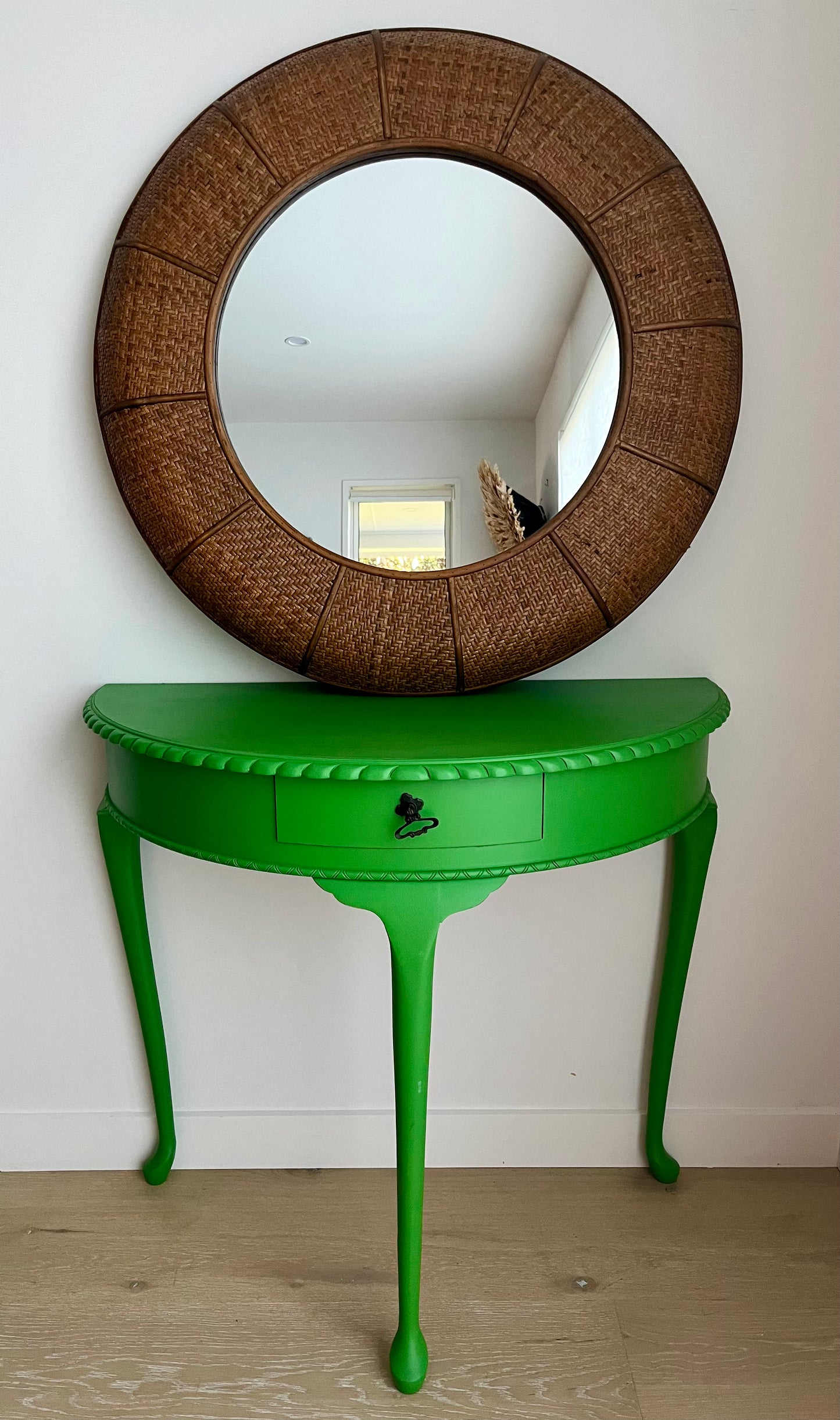 Beautiful Round Rattan Mirror