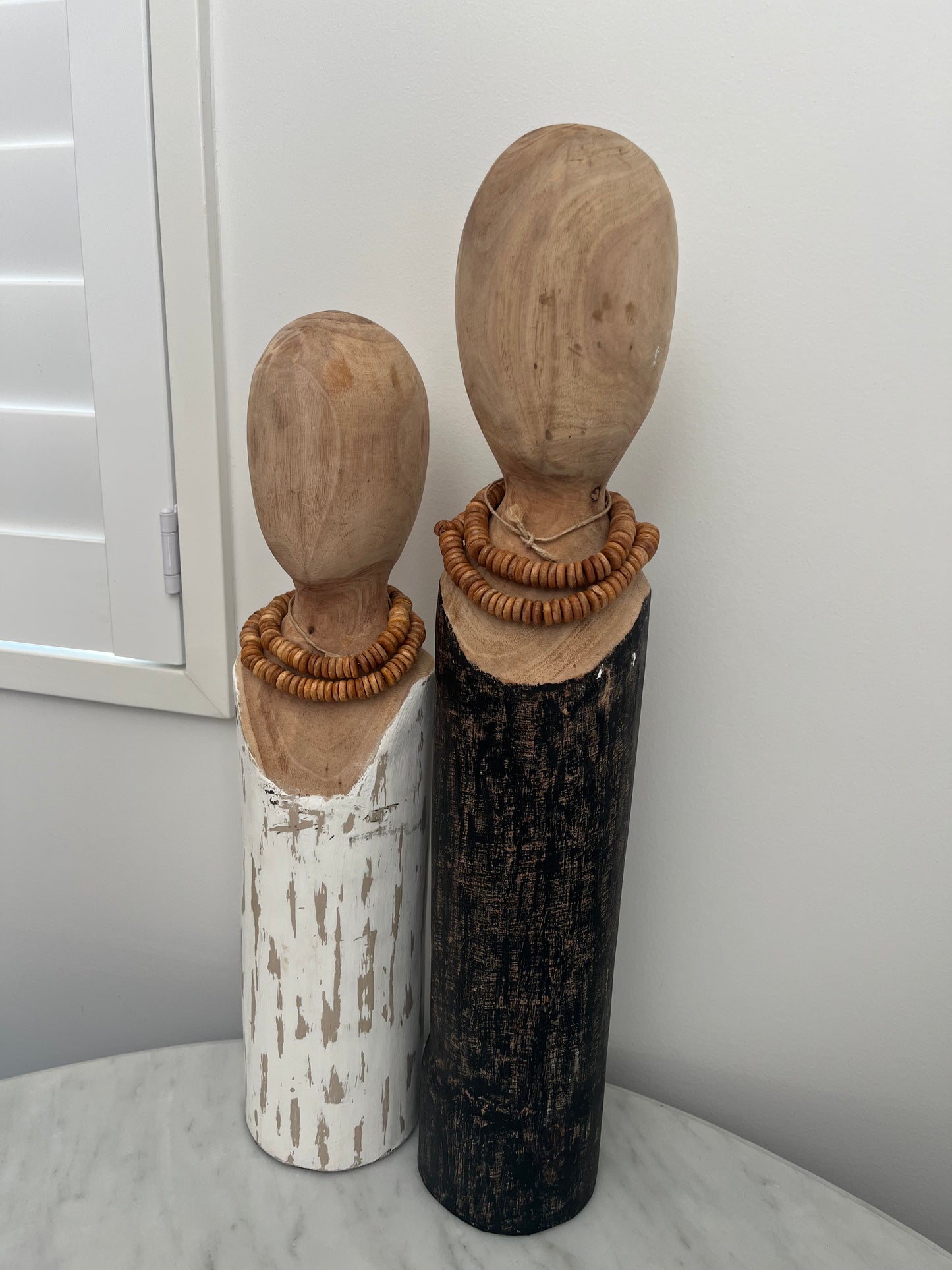 Pair of Le Forge Log Busts