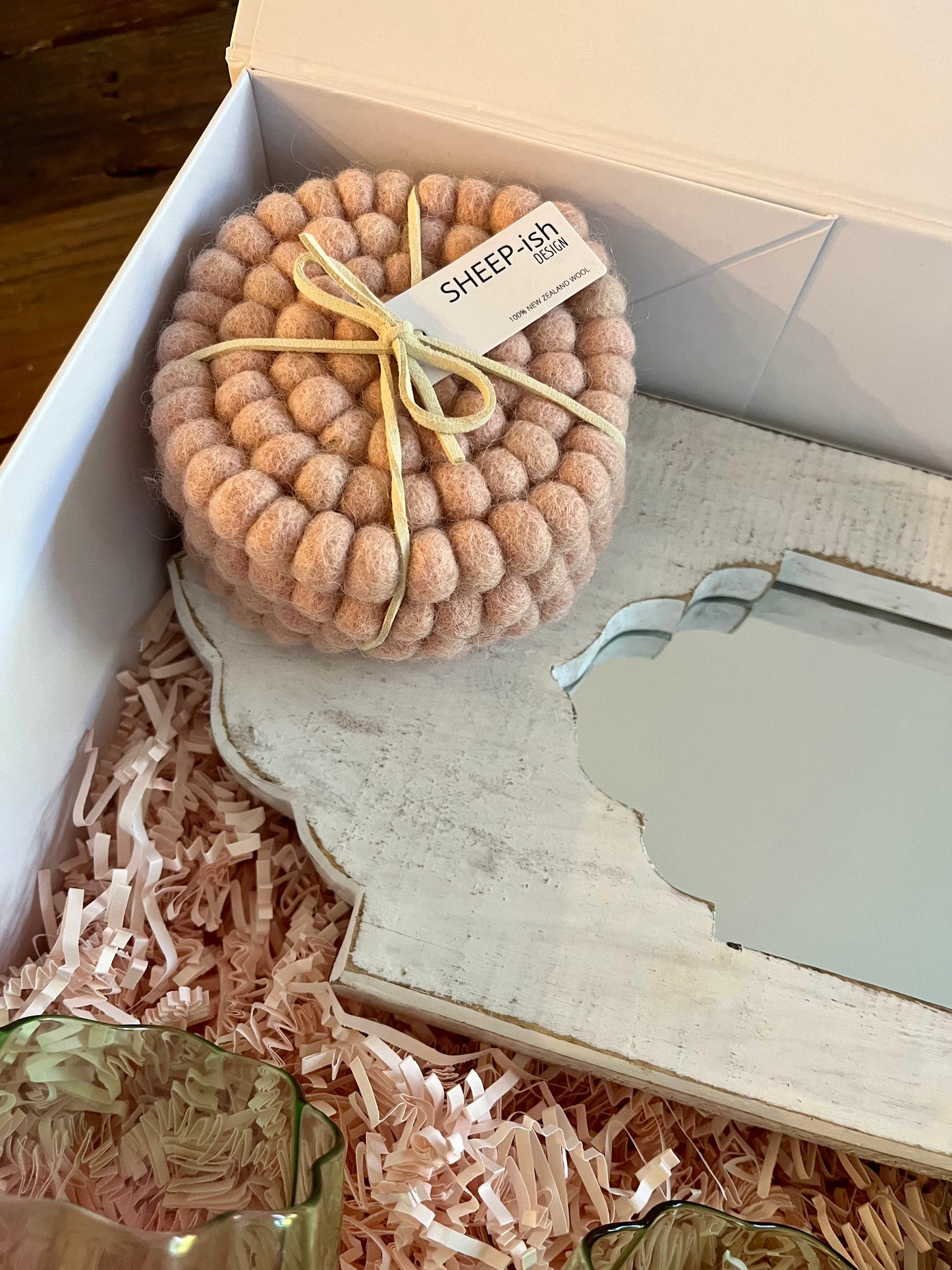 Large Gift Box-Petals & Pom Poms
