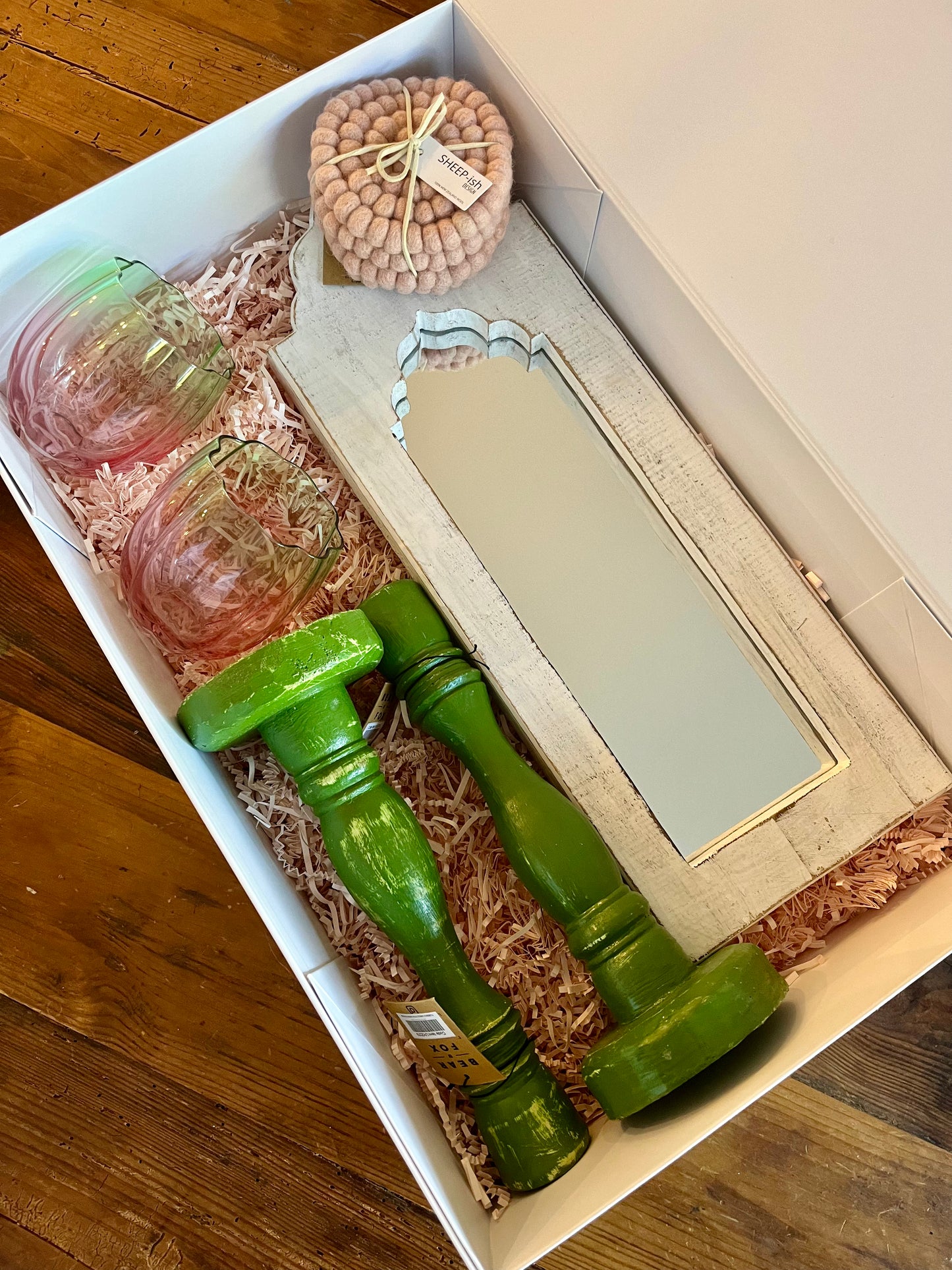 Large Gift Box-Petals & Pom Poms