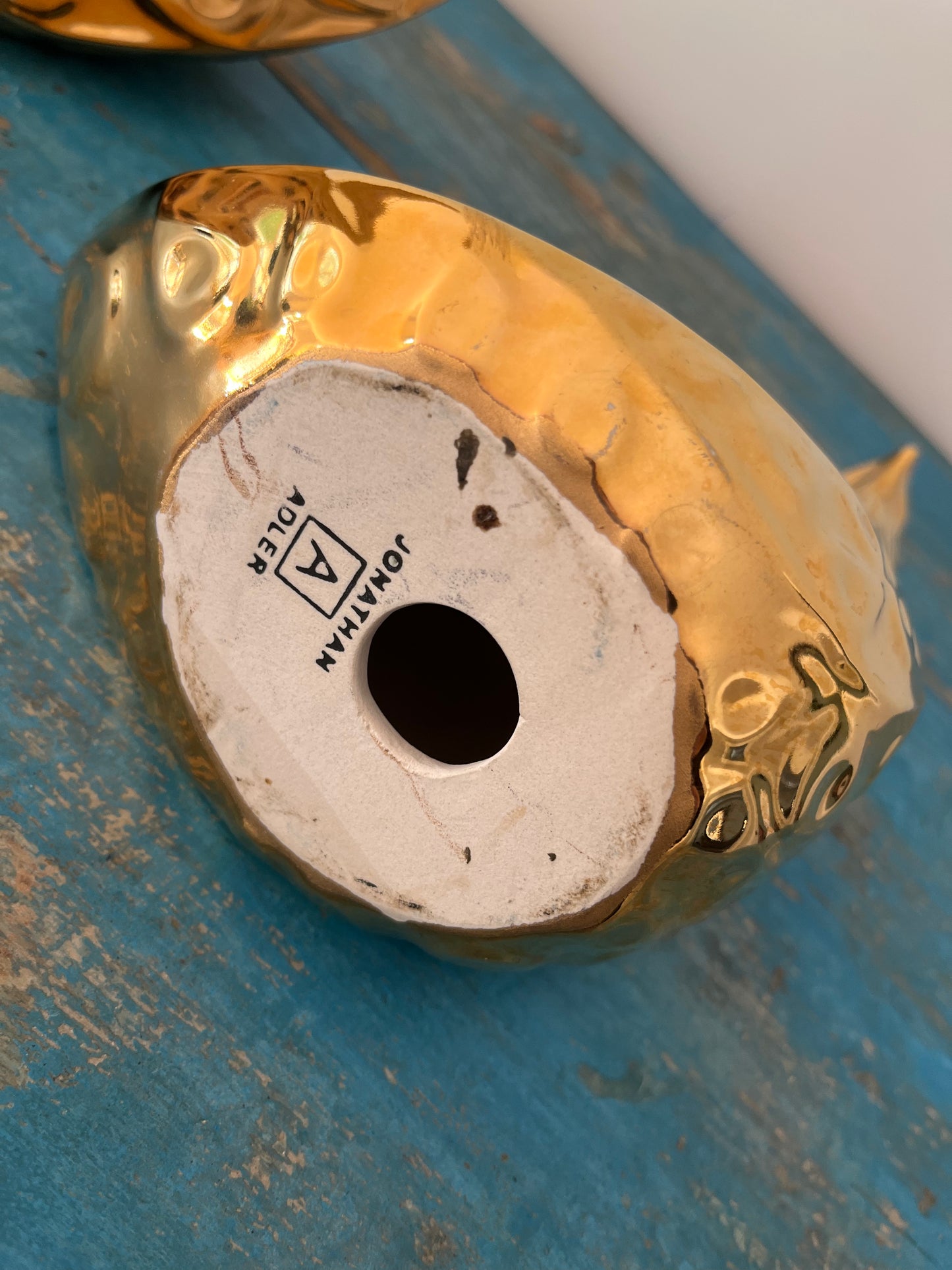 Pair of Gold Bird Sculptures by Jonathan Adler