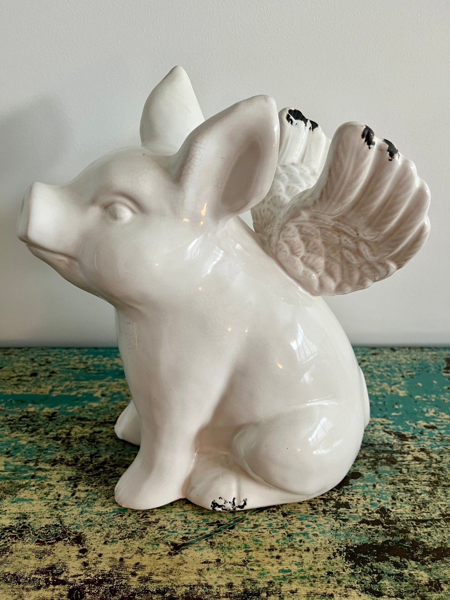 Pretty Pig with Wings Ornament