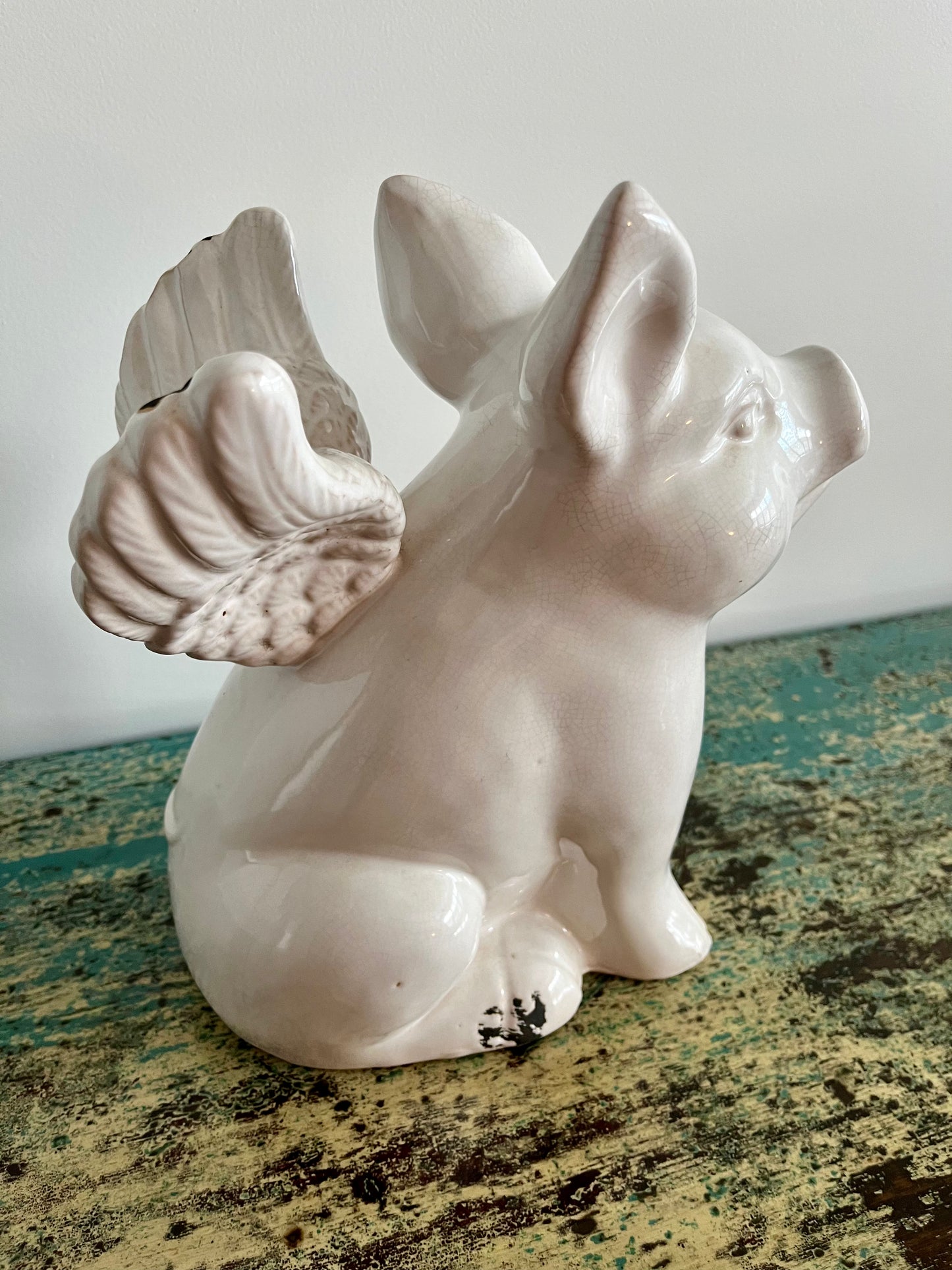 Pretty Pig with Wings Ornament