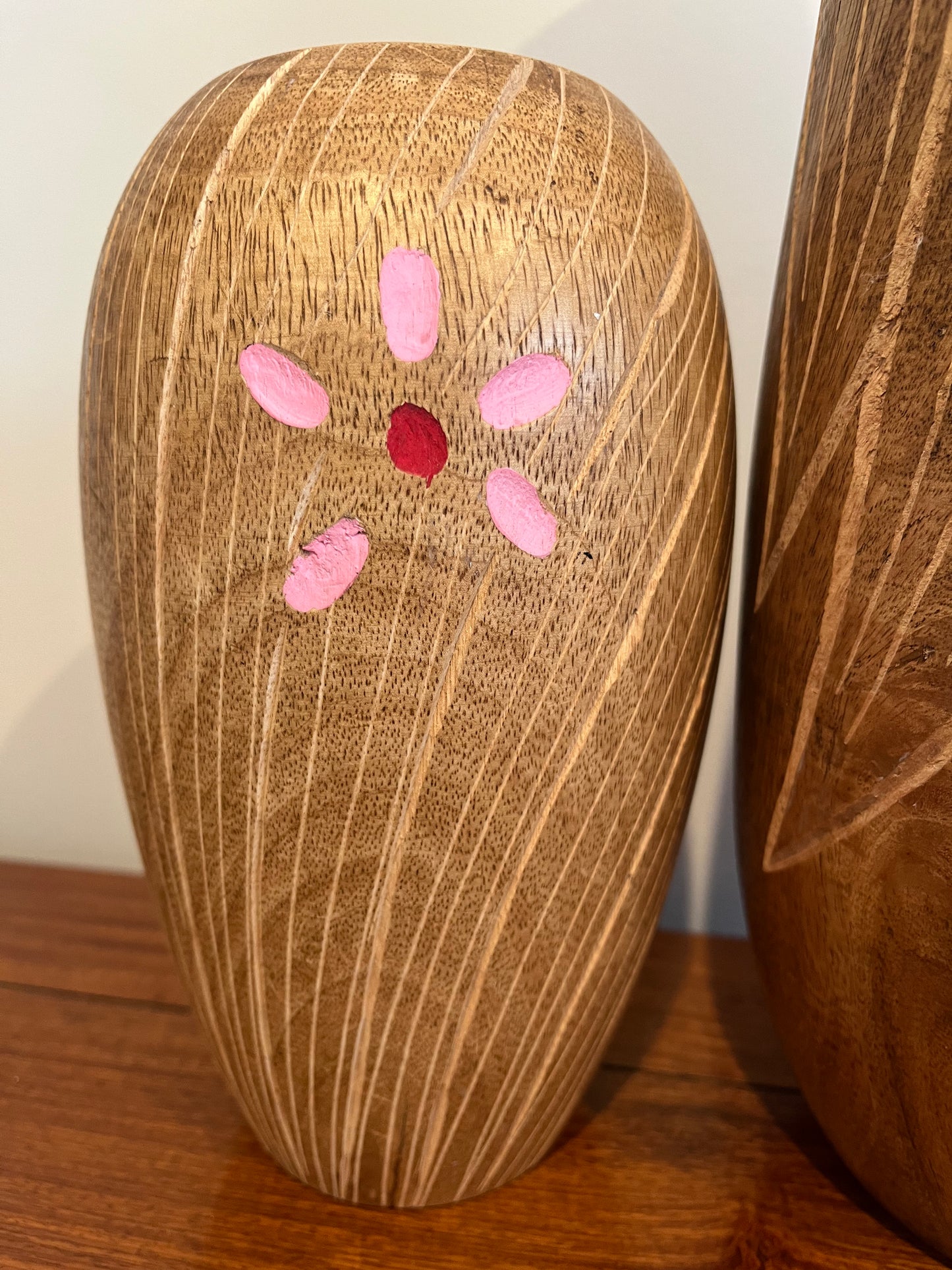 Funky Mr & Mrs Wooden Decorative Vases
