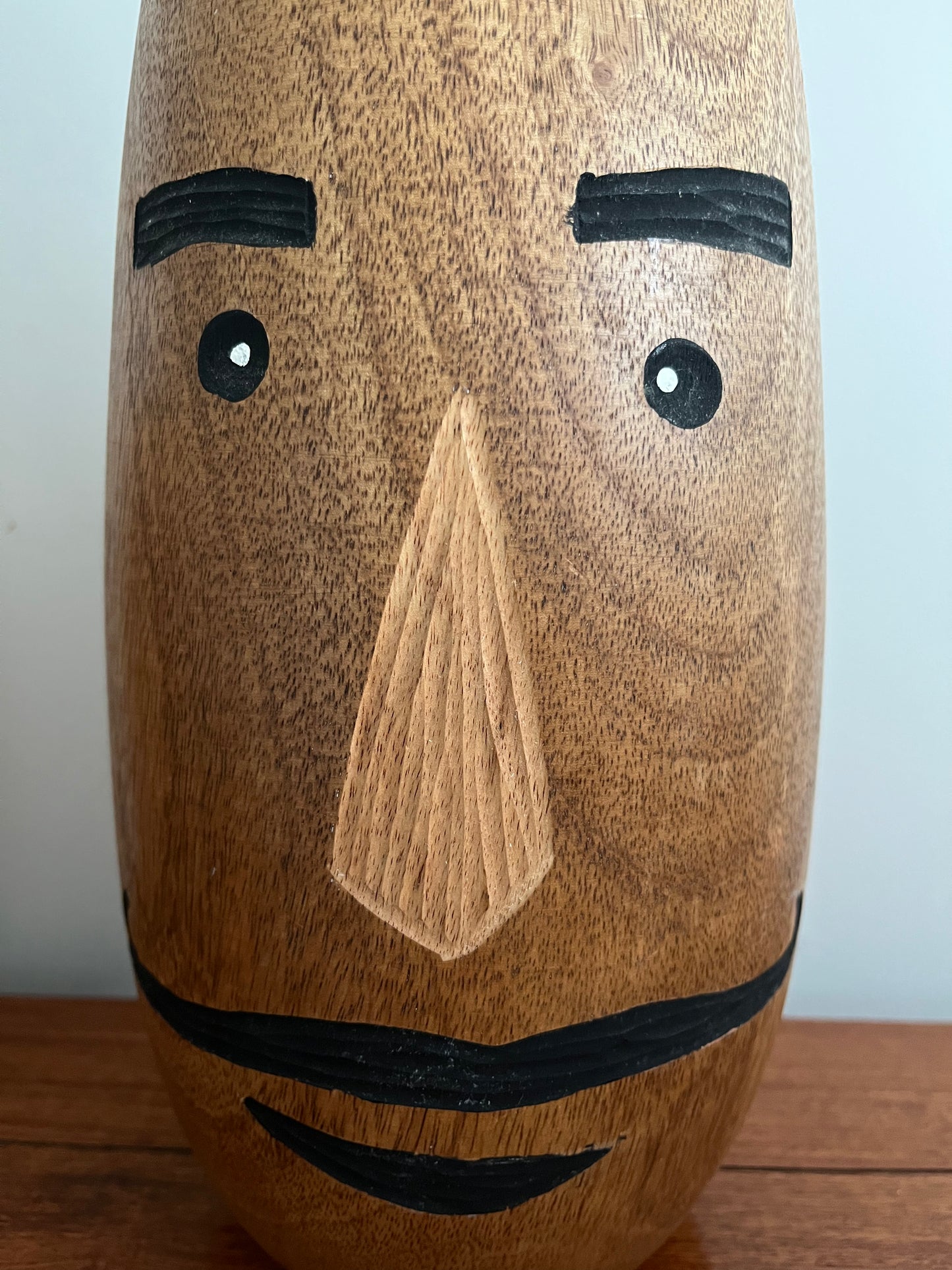 Funky Mr & Mrs Wooden Decorative Vases