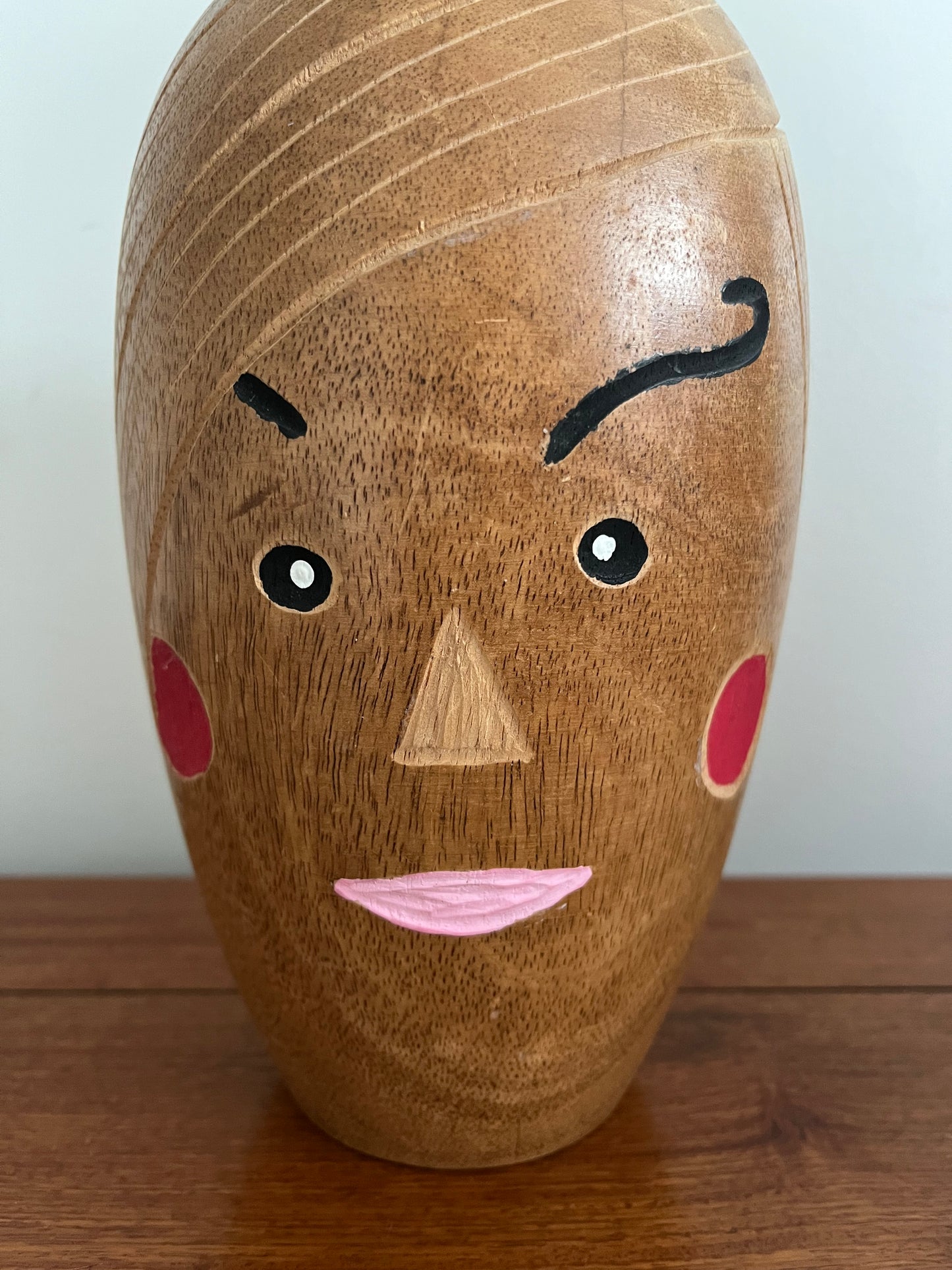 Funky Mr & Mrs Wooden Decorative Vases