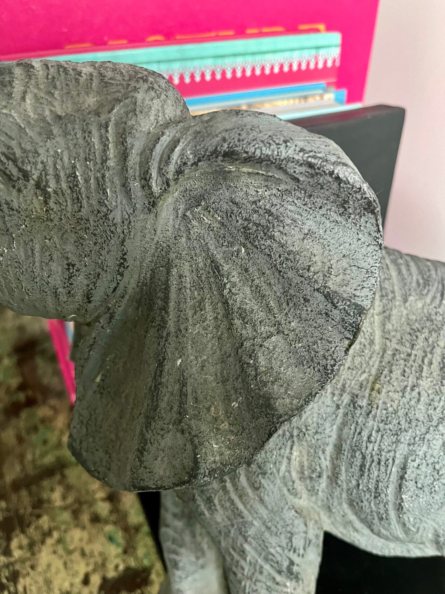 Big and Beautiful Elephant Bookends