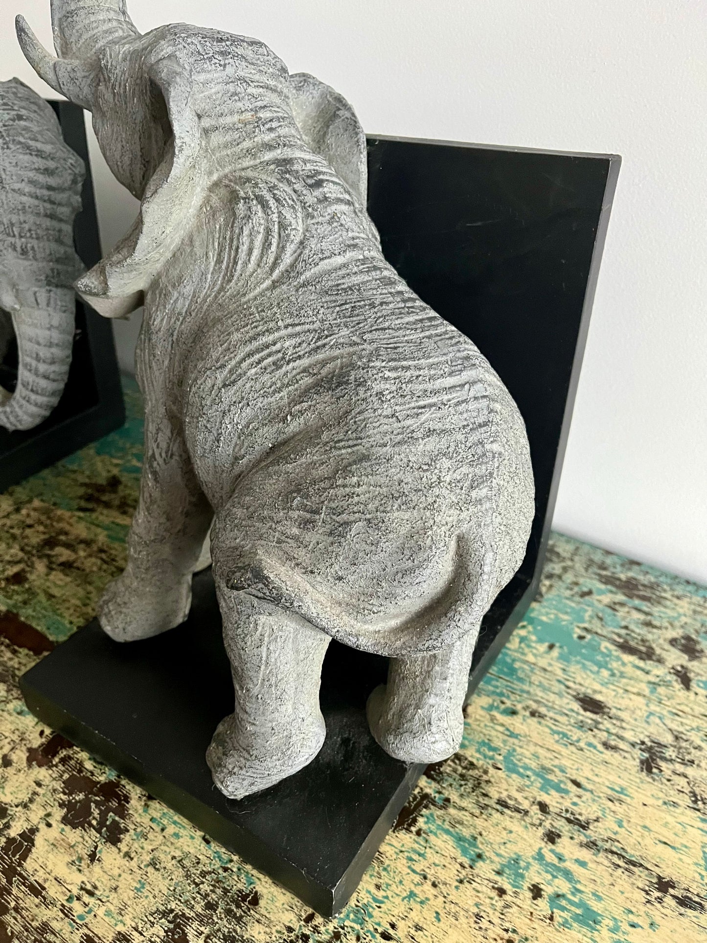 Big and Beautiful Elephant Bookends