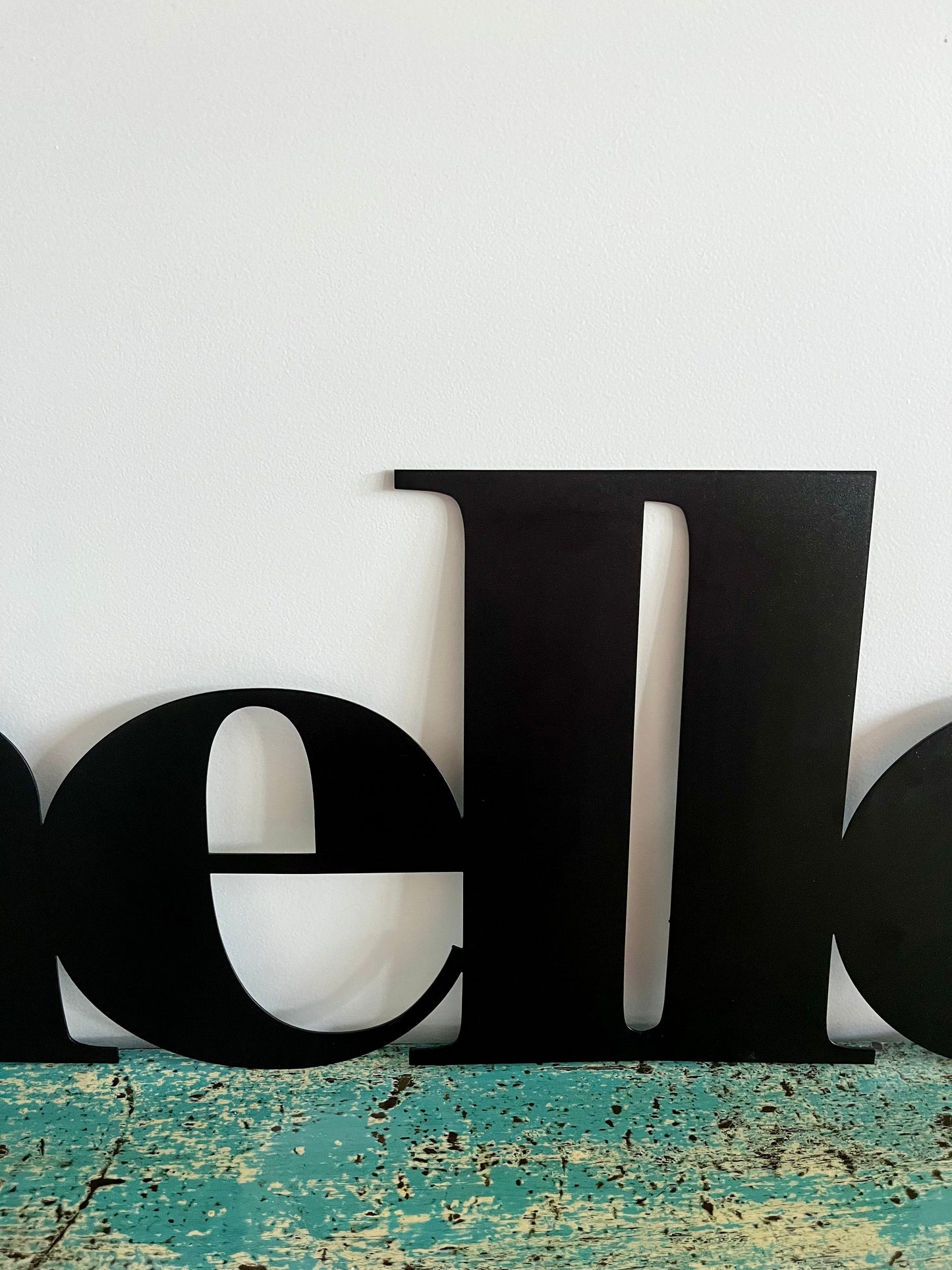 Funky & Stylish Steel 'Hello' Sign