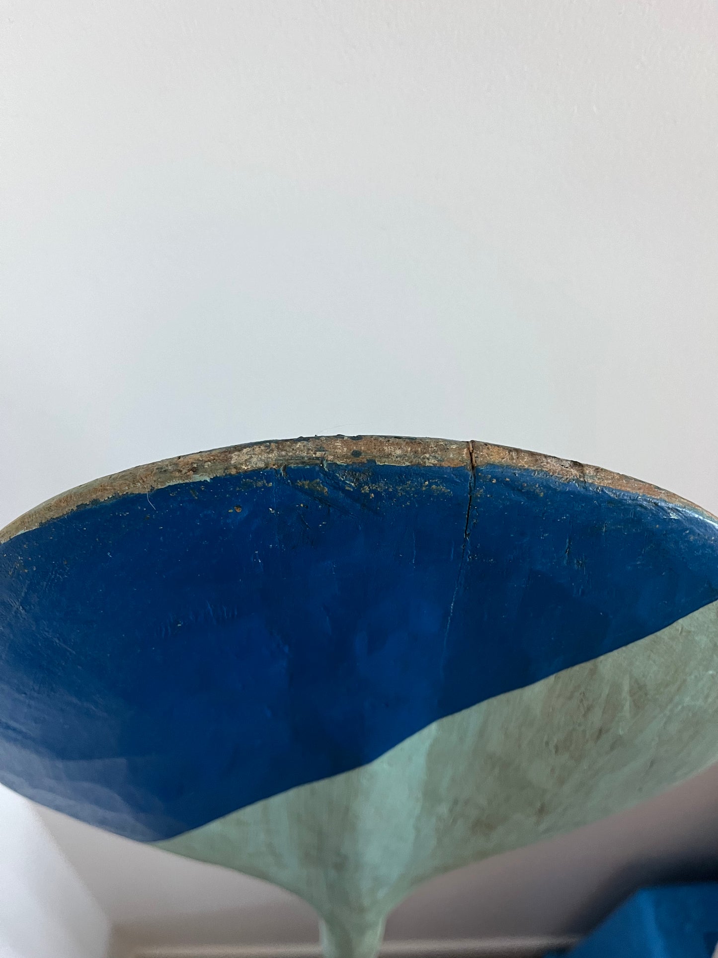 Funky Decorative Wooden Oar on Metal Base