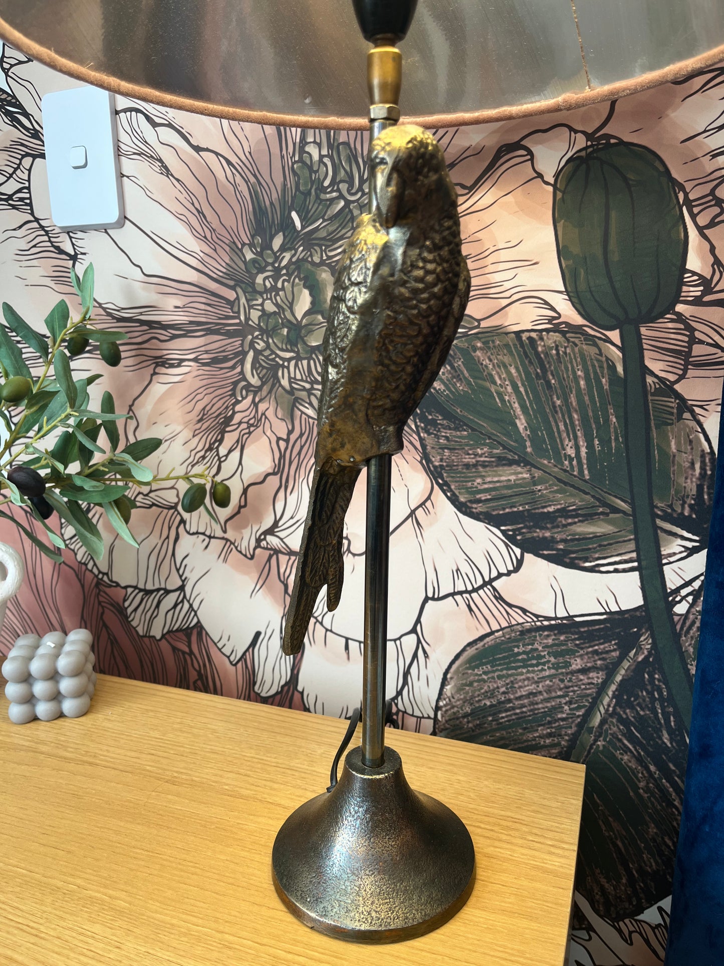 Gorgeous Pair of French Country Collections Parrot Lamps
