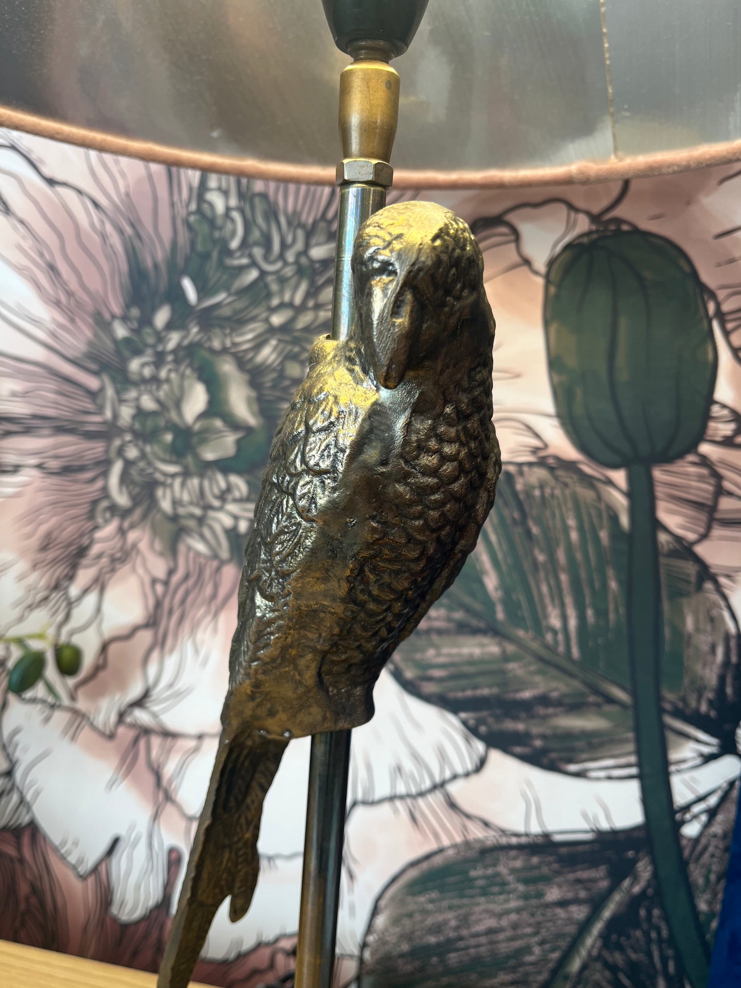 Gorgeous Pair of French Country Collections Parrot Lamps