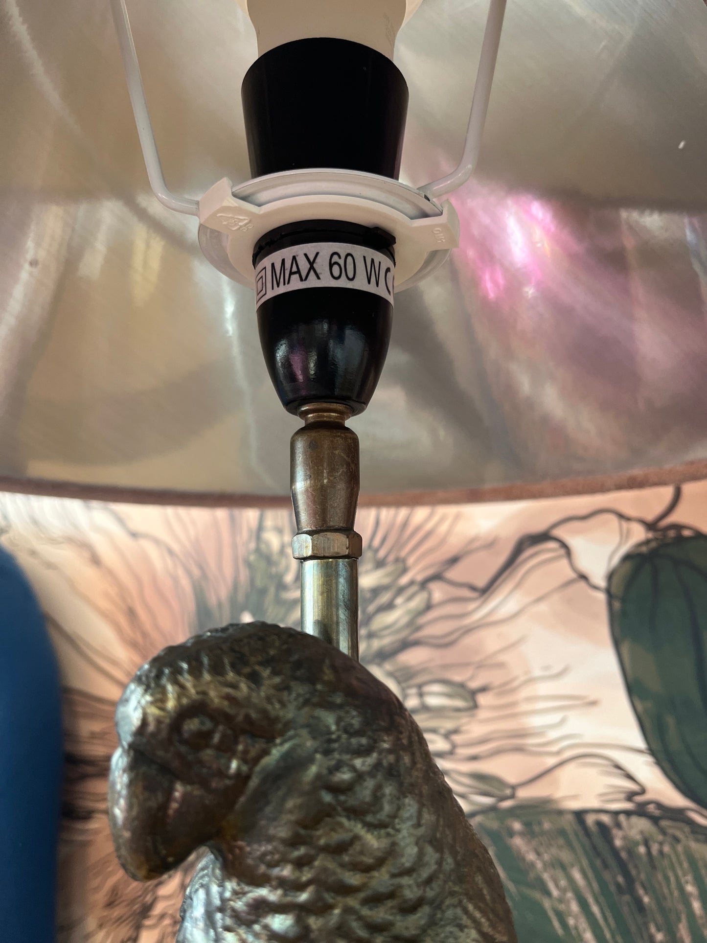 Gorgeous Pair of French Country Collections Parrot Lamps