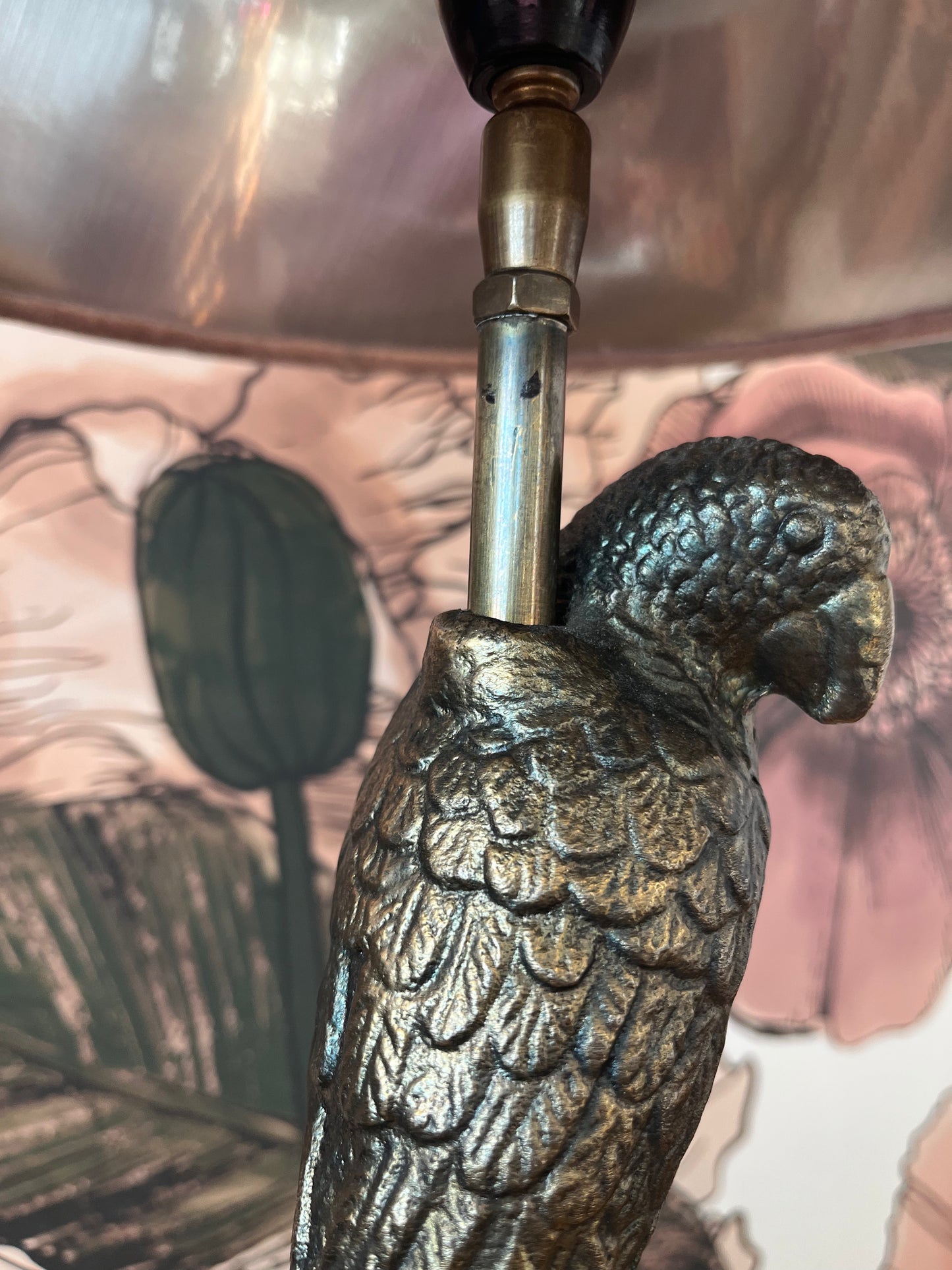 Gorgeous Pair of French Country Collections Parrot Lamps