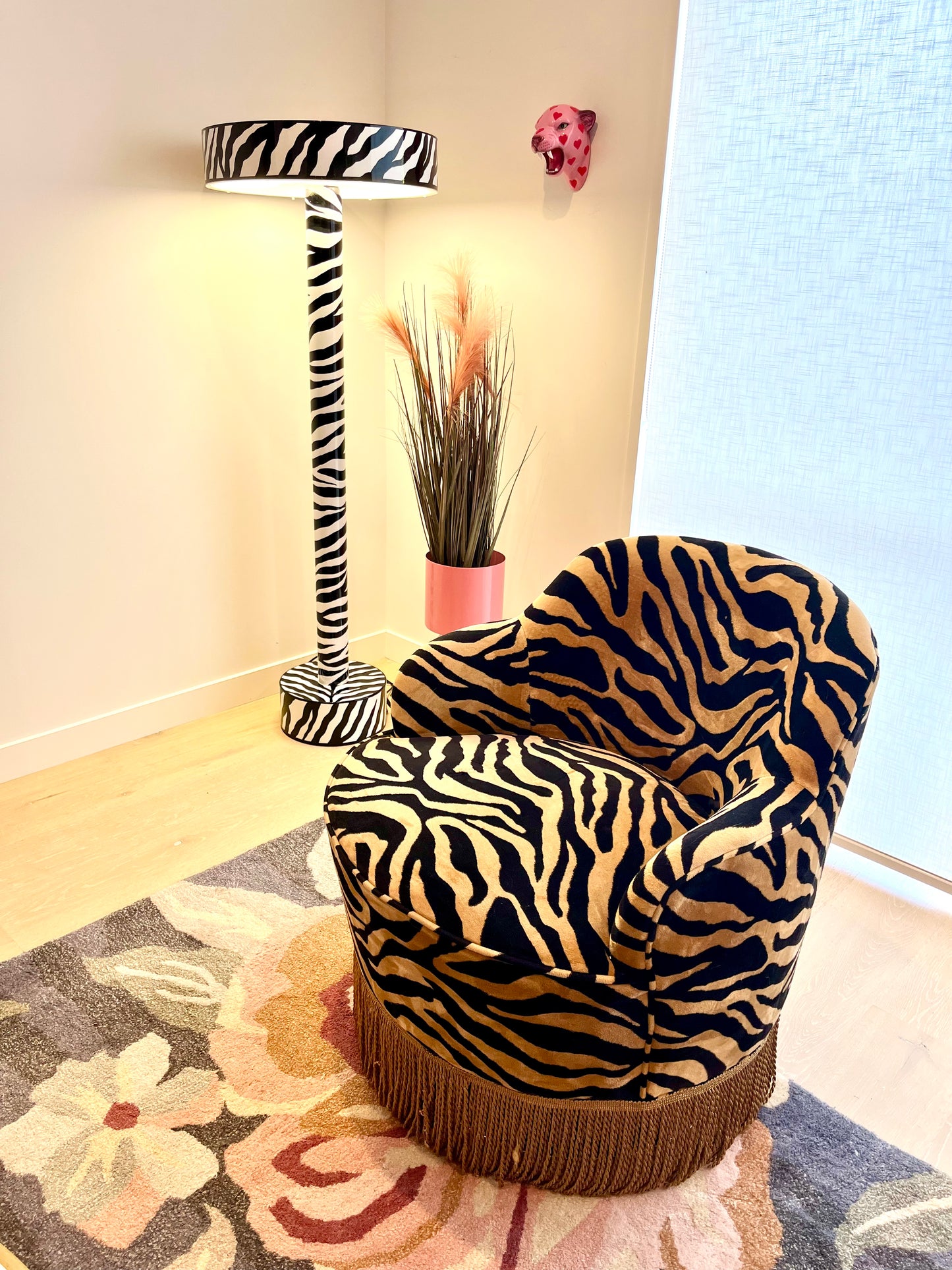 Zebra Floor Lamp