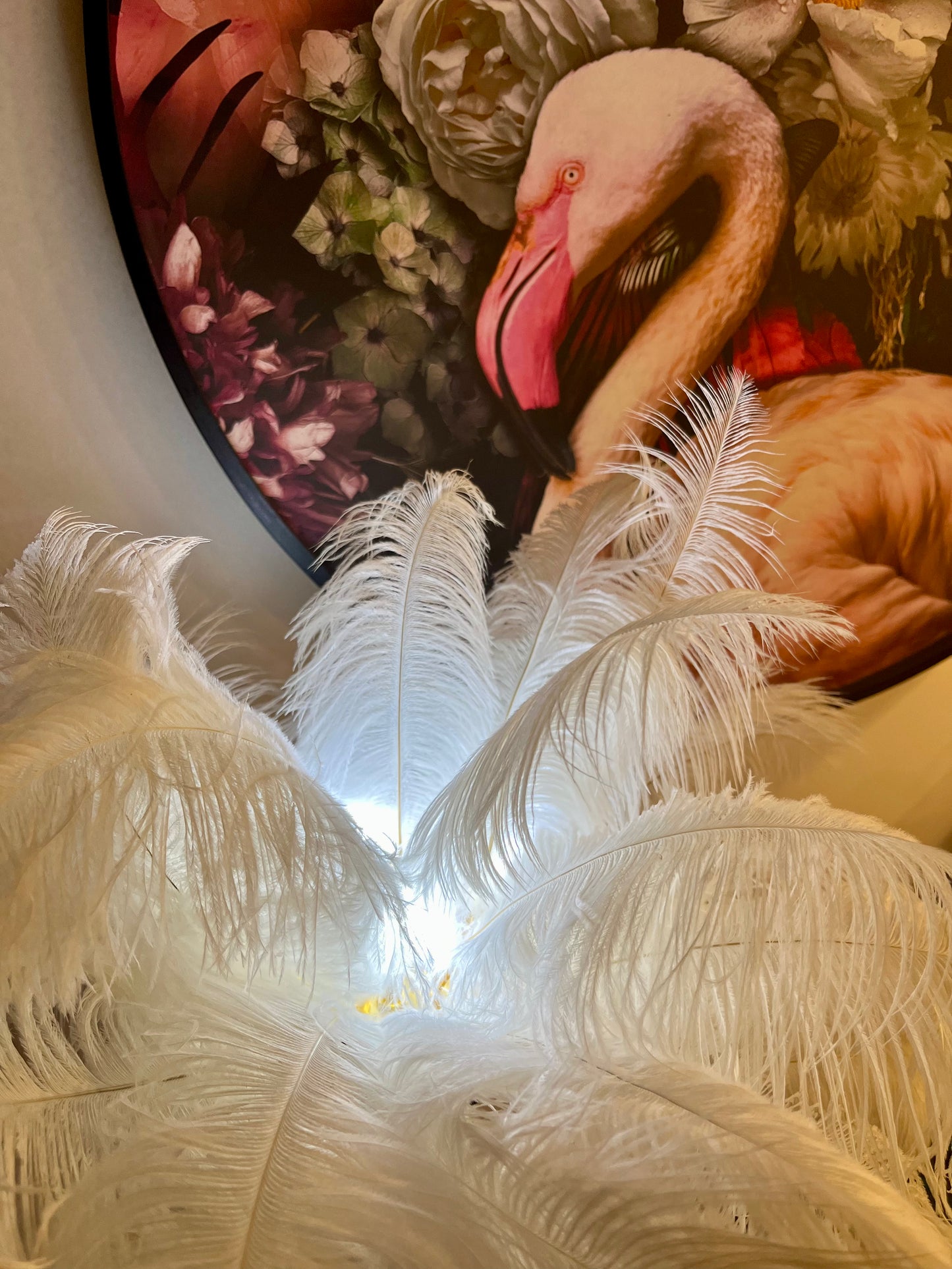 Gorgeous Feather Table Lamp