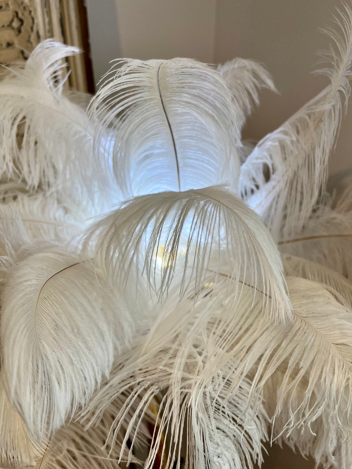 Gorgeous Feather Table Lamp
