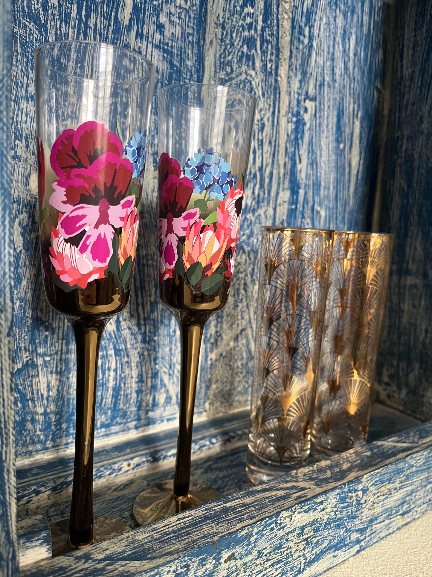 Beautiful Rustic Wall Display Cabinet