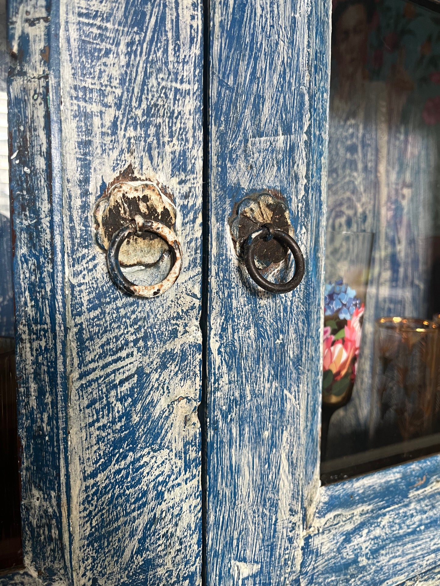 Beautiful Rustic Wall Display Cabinet