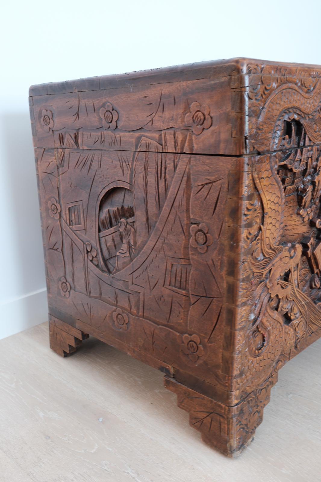 Beautiful Camphor Wood Chest