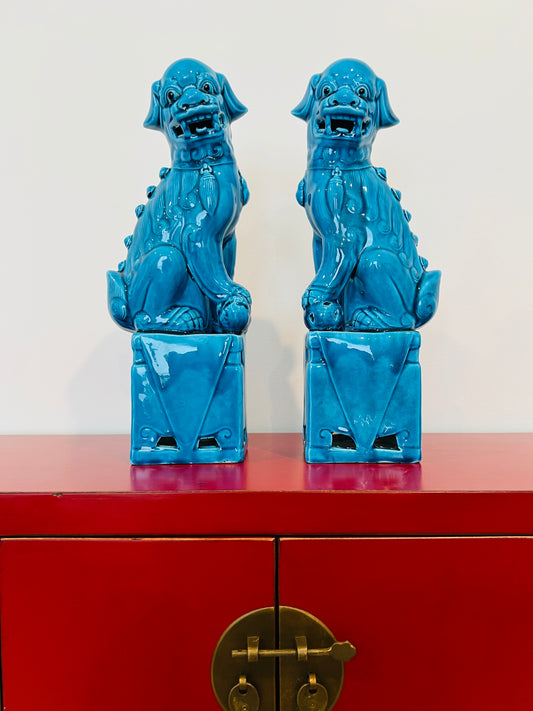 Turquoise Foo Dogs