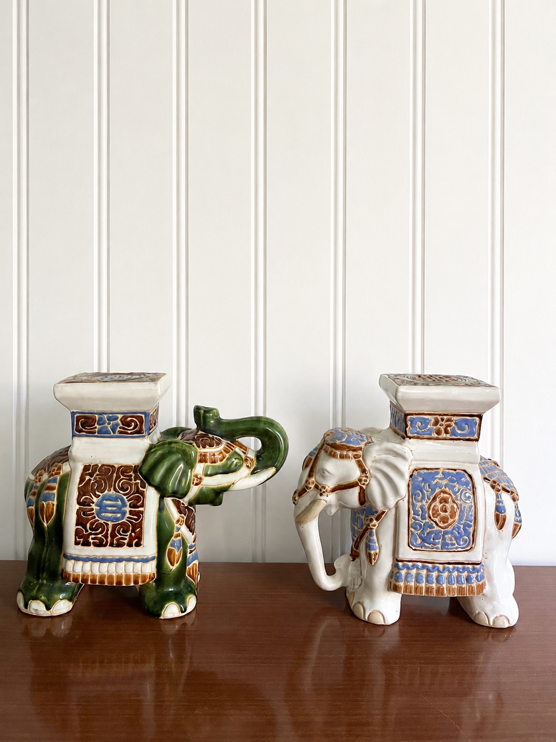 Cute Ceramic Elephant Pair