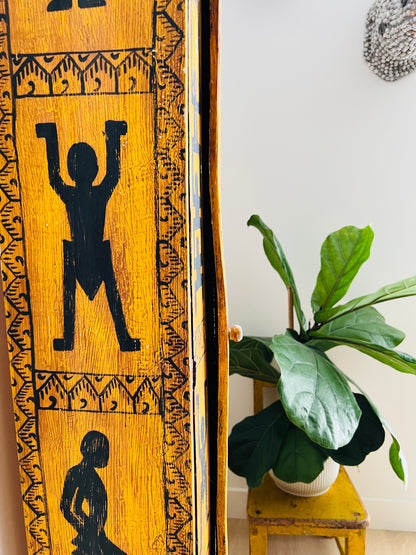 Funky Vintage Wooden Ethnic Cabinet
