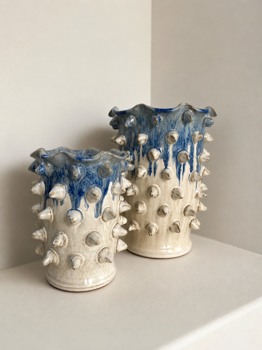 Beautiful Pair of Terracotta Vases