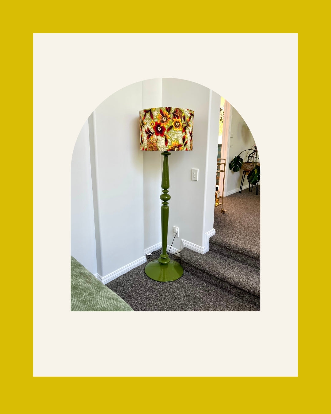 Beautiful Green Floor Lamp