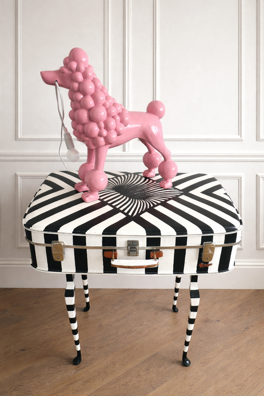 Retro Hand Painted Suitcase Table