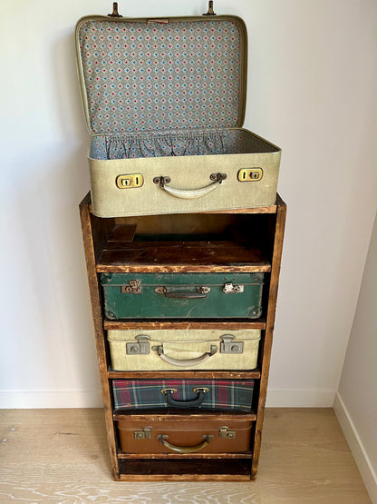 Vintage Suitcase Drawer Set
