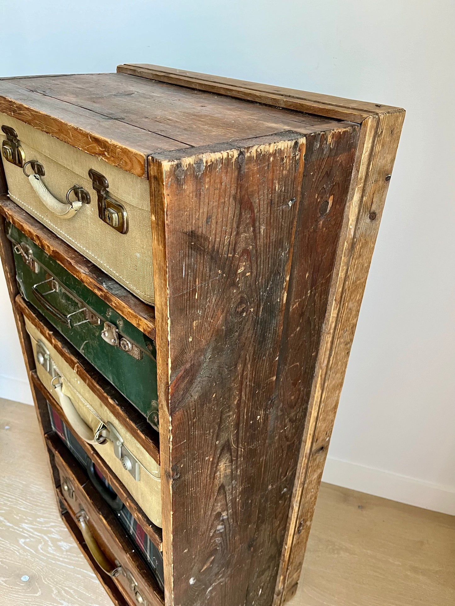Vintage Suitcase Drawer Set