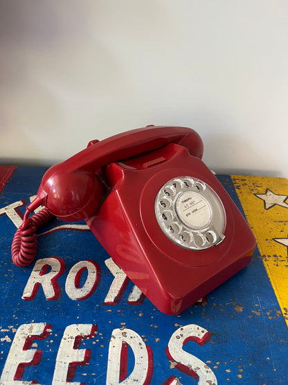 Red Retro Telephone