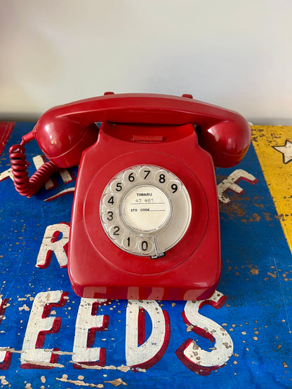 Red Retro Telephone
