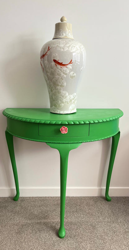 Gorgeous Green Hall Table