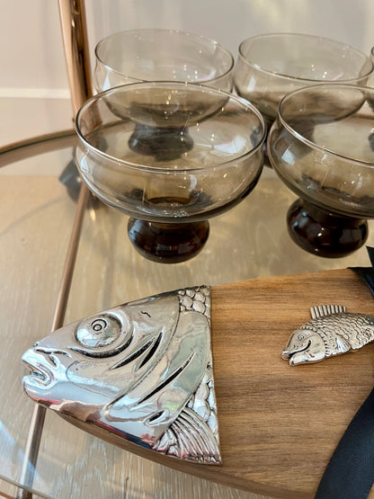 Beautifully Curated Rose Gold Bar Cart