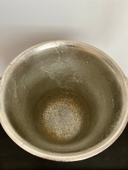 Le Forge Silver Champagne Bucket With Faux Magnolia Plant