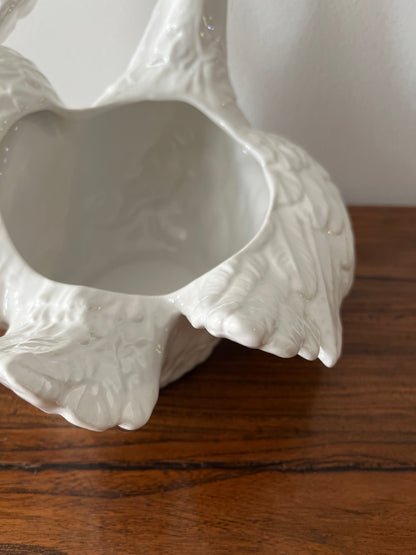 Beautiful Ceramic Swan Planter