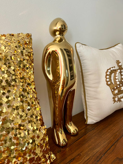 Gorgeous Gold Ceramic Sculpture
